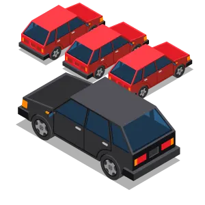 Illustration von Fahrzeugen